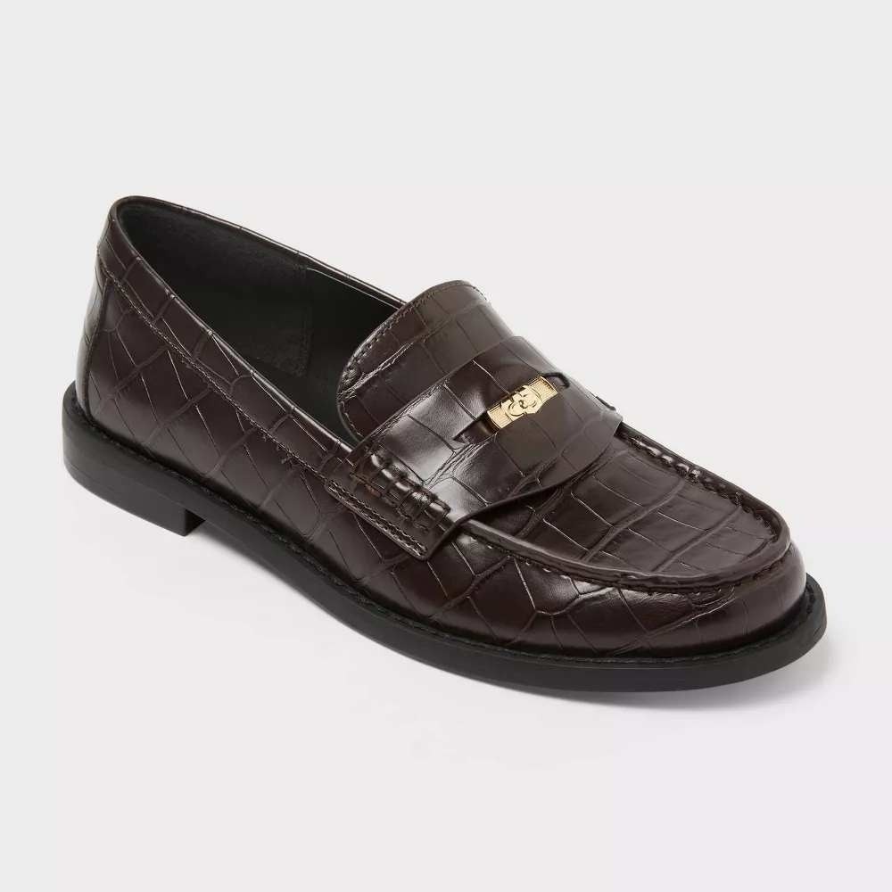 A New Day Phyllis‎ Penny Loafers Brown Size 6.5 New With Tags